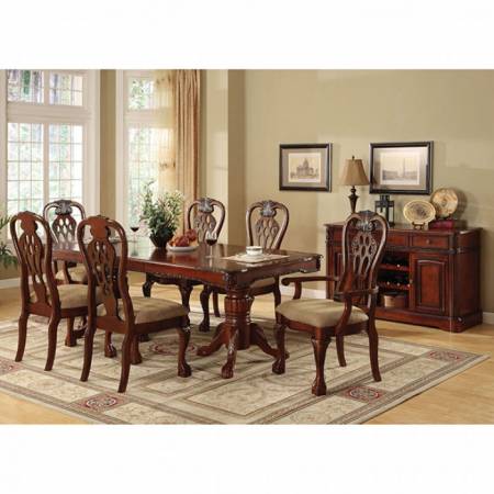 GEORGE TOWN 7 Pc Set Cherry (Table + 2 Arm Chair + 4 Side Chair)